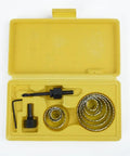 Heavy Duty 11 Piece Carbon Steel Hole Saw Set For Drilling Big Holes In Wood Metal Plastic And Sheet Alloy Fast Reliable Kit To Get The Job Done in yellow case