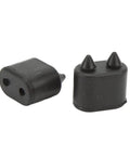 Premium 4 Pcs Rubber Door Jamb Bump Stop Kit For Chevy Olds Cutlass 68-72, 442 W30 W31 Hurst Rallye F85, Keeps Doors Quiet And Protects Body From Dings And Scratches Like A Boss. Black rubber door jamb bump stops with dual pegs