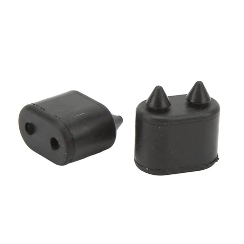Premium 4 Pcs Rubber Door Jamb Bump Stop Kit For Chevy Olds Cutlass 68-72, 442 W30 W31 Hurst Rallye F85, Keeps Doors Quiet And Protects Body From Dings And Scratches Like A Boss. Black rubber door jamb bump stops with dual pegs