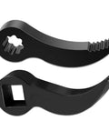 Two Piece Heavy Duty Pry Bar Wrench Adapter Head Set With Two Styles Crowbar Adapters for Half Inch Drive Ratchets