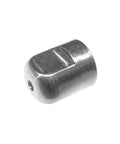 Waterjet nozzle tube nut, 3/8 inch, metal chrome finish, for waterjet cutter head