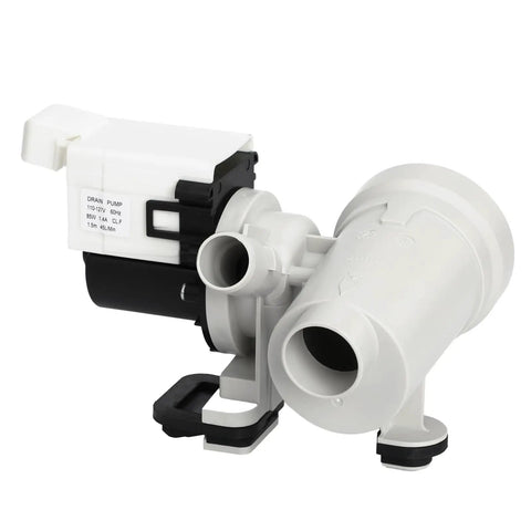 Washer Drain Pump Motor Assembly Replacement For Top Loaders Fits W10730972 8540024 AP6023956 PS11757304 in white plastic