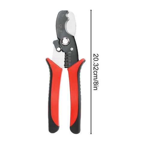 Beast Mode 8 Inch Wire Strippers And Cable Cutter Tool For Electricians Pro Grade 65 Mn Steel Blade Delivers Clean Fast Wire Strips And Easy Maintenance Jobs, 8in