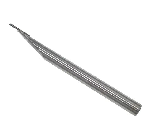 Pro Grade 1mm Tungsten Carbide Pin Probe Insert With 6mm Shank And 75mm Length For Height Gauges Like TESA Fowler Trimos, Wear Resistant Magnetic Field Tough, Ideal For Precise Measurement And Repeated Contact. silver probe insert with 1mm tip and 6mm shank