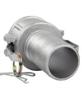 2 Pack Aluminum Cam Lock Fittings 2 Inch Cam And Groove Hose Connector Part C Female Coupling with metal clamp and latch.