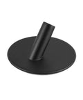 Rock Solid Double Wall Hook In Matte Black Stainless Steel Robe And Coat Hanger For Bathroom Closet Kitchen Space Saving Organizer Rack That Holds Jackets Hats Purse And Gear Keeping Sweet Setup Hella Tidy, black wall hook with circular base.