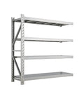 Ultra Durable 4 Shelf Garage Organizer Rack With 304 Stainless Steel Build For Tools, Power Cords And Storage Bins