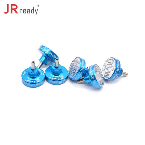 Pro Grade M22520 2 01 P Series Positioner Kit for Aviation Connectors in blue, showing multiple components.
