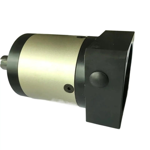 High Precision 8 Arcmin Planetary Reducer Gearbox With 80 Round Flange And 15 To 100 Ratio For 750W Ac Servo Motors side view, compact design.