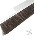 Top Shelf Heavy Duty Horsehair Garage Door Brush Seal 36 Foot Length with aluminum track and stainless screws for easy installation.