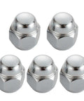 Top Tier 5pc Wheel Lug Nut Kit For Nissan Frontier And Infiniti G20 Direct Replacement With Strong Alloy Build To Fit OEM 40224ZN50A Specs Super Cool Ride Ready Gear, 5 chrome alloy lug nuts