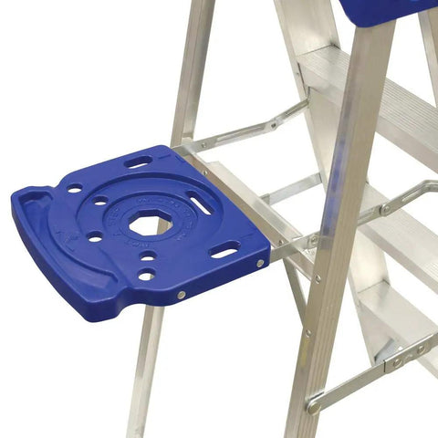 AS2108 Aluminum Stepladder With 250-Pound Duty Rating, 8 Foot Reach, Lightweight Yet Sturdy Workhorse, Anti Slip Feet With Thick Rubber Treads, Pro Top Design For Safer Home And Jobsite Use, blue Pro Top tray