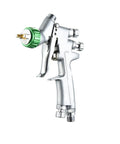 Cordless Mini Airbrush Paint Sprayer With 1.0 And 1.2 Mm Tips For Slick Auto Detailing And Diy Hustle lightweight spray gun with green nozzle.