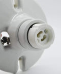 E26 E27 To GU10 Ceramic Socket Adapter Built Tough For Heavy Duty Halogen And Led Spotlight Work UL Certified 660 Watt close-up view