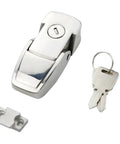 Stainless Steel Cabinet Hasp Latch With Toggle Lock DK604 Heavy Duty Security Lock for Cabinets and Chests includes two keys