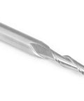 Carbide ball-nose end mill, 2-flute, 3/16 in diameter, 1/4 in shank, silver metal CNC router bit