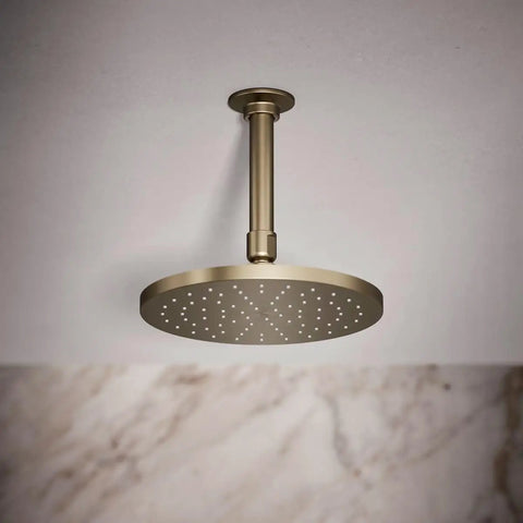 8 Inch Round Rain Showerhead With 2.5 Gpm Drenching Spray, Vibrant Brushed Bronze Finish, Katalyst Spray Technology
