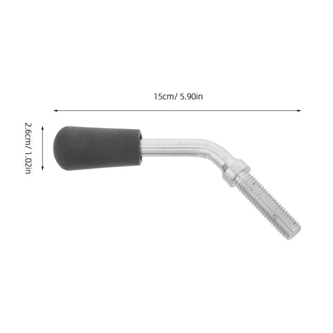 Solid As A Rock M12x40 Workbench Locking Screw Metal Threaded Handwheel For Drill Press Lathe Table Clamp Replacement Knob detail view showing 15cm length and 2.6cm diameter.