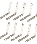 10 Pack L Shape Angle Corner Braces With Shelf Bracket Fasteners And Corner Connectors For Built To Last Beefy Durable Furniture Frames