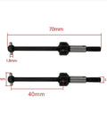 Beefed Up Universal Steel Drive Shaft CVD 40mm Upgrade Kit 2 Pieces For 1 To 10 Scale RC Drifting Cars dimensions view