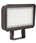 Built Tough Adjustable 150W LED Flood Light With Dusk To Dawn Photocell side view with trunnion mount