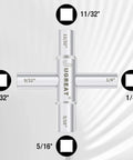 4 Way Sillcock Water Key Steel Multi Function Utility Key For Faucets Spigots Valves Emergency Water Access Tool 1 Pack
