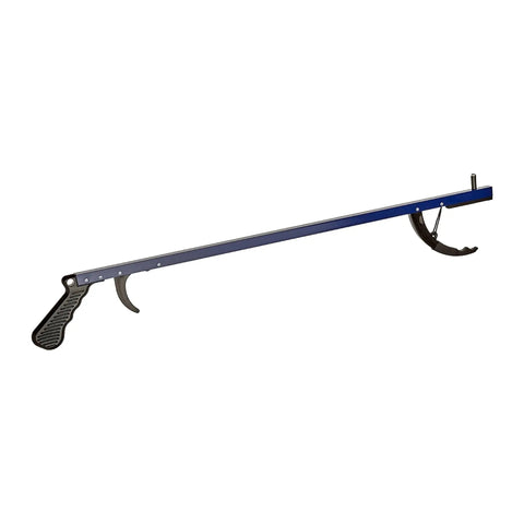 26 Inch Reacher Grabber Tool With Lightweight Aluminum Build, Blue Extended Reach, Magnetic Tip, 3 Inch Jaw, Easy Grip Clip For Trash, Garden Nabber, Dressing Aid, And Handy Picker Upper