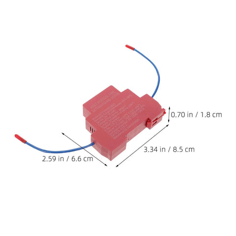 Automatic Fire Extinguishing Device Dual Line Aerosol 10 Gram Pair dimensions 2.59x3.34x0.70 inches for fire suppression use.