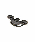 Single drawer pull from Sixteen Piece Antique Bronze Drop Bail Drawer Pull Set With Screws, Retro Vibe Rustic Vintage Style Cabinet Hardware.