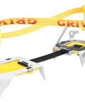 Ski Tour New-Matic Crampons for Ski Touring with ultra lightweight front bail and durable bindings, yellow and silver design