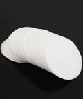 350 Count Eco Friendly Round Coffee Filter Papers For Coffee Makers With Original Taste Preservation stacked on dark background