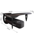 Heavy Duty Corner Executive Desk With Integrated Side Cabinet And Raised Monitor Stand Straight Up Big Time Pc Workstation No Nonsense Boss Build For Gaming And Writing Black 180 Cm dimensions showing 180cm span and 60cm depth.