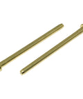 4 Pack 3.5 Inch Door Hinge Pins For Wood Interior Doors Self Closing Replacement Pins For Kitchen And Garage Built To Last Rounded Corner Hinges Durable Stainless Steel With Gold Finish Fits Most Standard Hinges