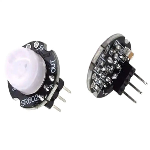 Mini Motion Sensor Detector Module SR602 Pyroelectric Infrared PIR Kit For Arduino Projects, Precise, Reliable, Stable Performance, Easy Installation, Great For DIY Smart Home Sensors And Prototypes, black PCB with sensor dome