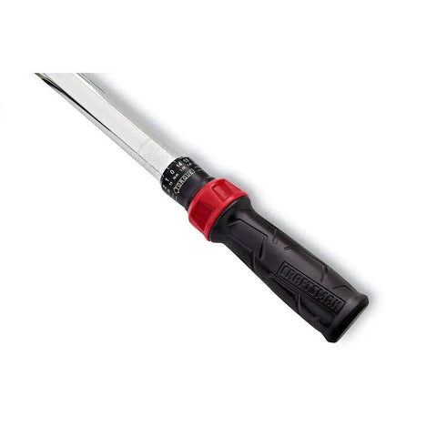 Three-Eighths Inch Drive Microtork Torque Wrench handle with twist lock ring, black finish, for auto and bike maintenance.