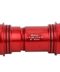 Red Screw In Threaded BB30 Bottom Bracket For 24 By 24mm Cranksets With 42mm Frame Shell Red Alloy Construction