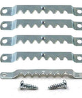 Large Sawtooth Picture Hangers With Screws For Canvas Steel With Zinc Finish Silver 10 Pack Includes 20 Pan Head Phillips Screws No Fuss Mount For Frames And Wall Art showing multiple hangers and screws