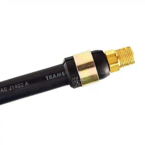 Close-up of Beefed-Up Heavy Duty 10 Pack Air Line Repair Swivel Kit With Three Eighths Inch NPT Male Fittings