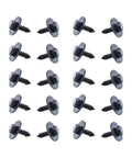 Beefy Hex Head Screws And Fasteners Kit For Splash Shield And Underbody Engine Covers Mercedes Benz 20 Piece Universal Metal Bumper Trim Bolts Set For Various Models, 20 black metal hex screws