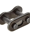 Close-up of a 420 Chain Master Link Roller Connector Kit for 50cc to 212cc dirt bikes, ATVs, go-karts, mini bikes, ten pack replacement.