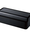 Game Changer Cable Storage Box With Built In Phone Stand And Power Strip Organizer For Slick Desk Setup, black design.