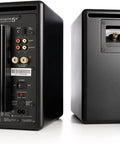 Powered Bookshelf Speakers For Turntables, Vinyl Setup And Streaming - 150W Of Room-Filling HiFi Audio rear panel view