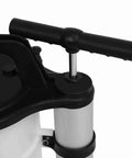 Top view of Slick Hand Pump for Quick Fluid Transfer, featuring 9L tank and ergonomic handle for easy manual operation.