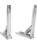 8 Inch Folding Shelf Bracket Wall Mount Heavy Duty Maximum Load 45Kg Cold Rolled Steel Collapsible Shelf Support