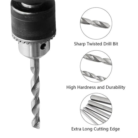 Grip These Five Pcs Long Wood Drill Bits For Some Serious Drilling Action. Heavy duty 150mm HSS twist drill bit for wood, plastic and metal