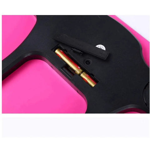 Slim Smart Body Fat Scale With Smartphone App For Nail Your Fitness Goals Elegant Black Bathroom Weight Monitor battery compartment view.