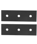 Two Pack Aluminum Alloy Joint Plate With Three Holes Mending Flat Bracket For Furniture Frames Tables Beds Chairs And Shelves Rustproof Easy Install And Sturdy Straight Brace 40x40, straight view