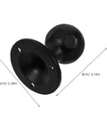 Two Pack Black Cast Iron Barn Door Handles With Vintage Distressed Texture Tough As Nails Heavy Duty Round Pulls For Shed Doors
