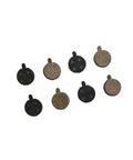 4 Pair Heavy Duty Bike Disc Brake Pads Semi Metallic Resin Slotted Surface Advanced Cooling System Built Tough For Killer Stopping Power Daily Commute, displayed set of 8 pads.