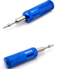 Professional Ship Model Nail Presser Tool For Hull Detailing, Alloy Blue Fixation Kit shown with easy grip handle